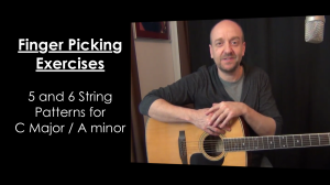 Finger picking in C Major and A Minor